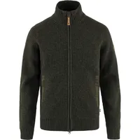 Fjällräven Övik Zip Cardigan Knit Dunkeloliv S