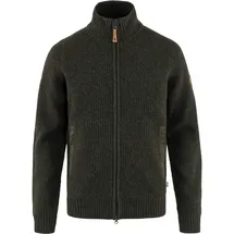 Fjällräven Övik Zip Cardigan Knit Dunkeloliv S