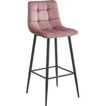 OEM Hocker Samt 44 x 104 x 52 cm Dunkelrosa