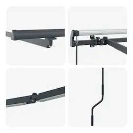 vidaXL Markise 5 x 3,5 m grau