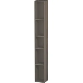 Duravit L-Cube Regalelement vertikal, Flannel Grey Hochglanz