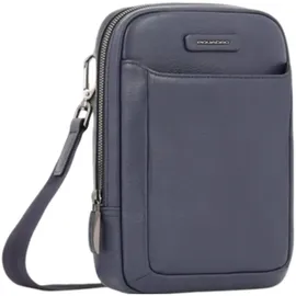 Piquadro Modus Umhängetasche Leder 17 cm blau