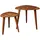 FineBuy 2er Set Beistelltisch Sheesham Holz Massiv Wohnzimmer Tisch Couchtisch