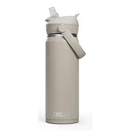 CamelBak Thrive Flip Straw Isolierte Edelstahl-Wasserflasche, Stein, 590 ml