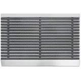 Floordirekt Karat Fußmatte Profi Brush mit Alu-Rahmen Fußabtreter mit Hochleistungsbürsten Grau 50 x 80 cm