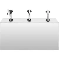 VidaXL Saucen-Spender Edelstahl 3 x 3,5 L