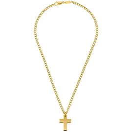 s.Oliver Herren Kette mit Anhänger Edelstahl gold 50