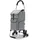 VOUNOT Einkaufstrolley Grau 58L