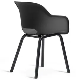 KETER Noa Gartenstuhl 59,5 x 68,5 x 41 cm schwarz 2 St.