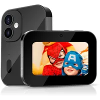 4K-Digitalkamera, 3-Zoll-Touchscreen-Kinderkamera für Fotografie, 64-MP-MP3-Player-Vlogging-Kamera, Autofokus, 16-facher Zoom, Kompakte Point-and-Shoot-Kameras für Kinder, Jungen
