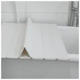 Suixtil Klappbare staubdichte Badewannenabdeckung, PVC-Badewannenisolierung, wasserdichte Badewannenabdeckung aus Kunststoff, für Heim-Spa-Badgestelle(80x180x0.6cm)
