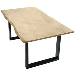 Tisch 160x85 Akazie hell Küchentisch Esstisch Speisetisch Esszimmer Wohnzimmer