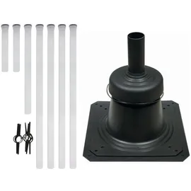 Vaillant Paket 1.55 Luft-/Abgasführung 10 m DN 80 mit Schachtabdeckung