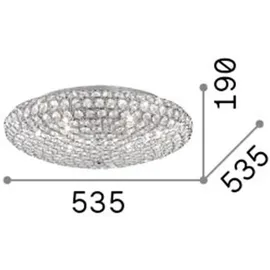 Ideal Lux King 9x40W rund gold