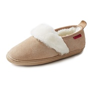 Reissner Lammfelle Hausschuh Andrea aus Merino Lammfell mit Fellkranz Farbe beige Größe 44 - 44 EU