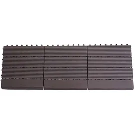 Mendler WPC Bodenfliese Rhone anthrazit 30 x 30 cm 11 St.
