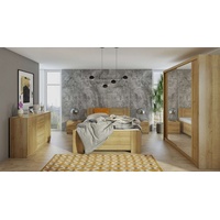 99rooms Schlafzimmer-Set Mela, (Komplettset, Set (5-St), Design 180 cm