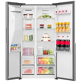 Gorenje NRS917C61X Side-by-Side (528 l, 1786 mm hoch, Silber)