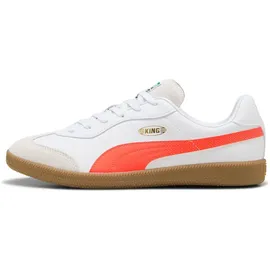 Puma King 21 IT Hallenschuhe Herren Puma White/Glowing Red 37,5