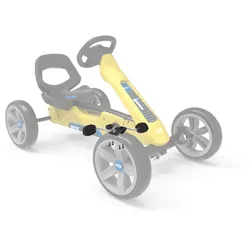 BERG Ersatzteil Reppy - Tretlager mit Pedalen schwarz 10 mm Welle