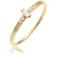 Elli DIAMONDS Verlobung Topas Diamant (0.02 ct.) 585 Gelbgold Ringe Damen