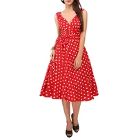 Damen Kleid 40er 50er Jahre Swing Vintage Rockabilly Damen Retro Prom Party Plus Size Kleider - 56