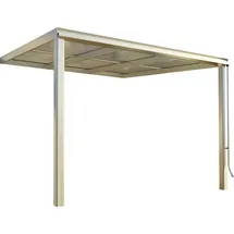 BECKMANN Terrassendach Exklusiv 307 x 322 cm grau