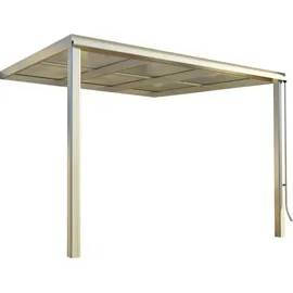 BECKMANN Terrassendach Exklusiv 307 x 322 cm grau