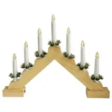 Star-Max LED-Weihnachtsleuchter 7er warmweiß 39,5 x 31 cm