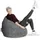Sitting Point BeanBag Fluffy 70 x 110 cm mittelgrau