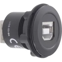 TRU Components USB-03-BK USB-Einbaubuchse 2.0 Buchse, Einbau USB-Buchse Typ