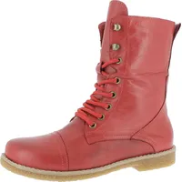 Andrea Conti Damen Stiefelette Leder Schnürboot 0348760, Größe:37 EU, Farbe:Rot - 37