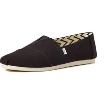 TOMS Alpargata Herren Slipper, Schwarz Weiß, 44.5 EU