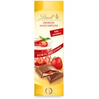 Lindt Schokolade Erdbeer Mascarpone | 100 g Tafel | Weiße Schokolade mit aromatischer Eiscafé-Créme-Füllung | Kühl genießen | Schokoladentafel | Schokoladengeschenk
