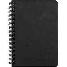 Clairefontaine 785921C Spiralbuch Age Bag kariert 9,5 x 14 cm 50 Blatt 1 St. Schwarz
