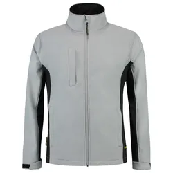 Softshelljacke Bicolor "402002" Workwear - 5XL - grey/black