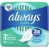 0,35€/Stück- 4x Always Damenbinde mit Flügeln (Größe 1) Ultra Normal - 14 Stück