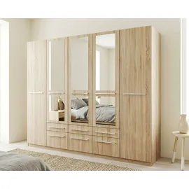 Priess Wäscheschrank Barcelona 230 x 193 x 54 cm Braun/Beige