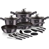 Ertex 17 Tlg. TopfSet Induktion Pfannen-Set Topf-Set Aluguss Antihaftbeschichtung