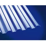 Gutta Polycarbonat Wellplatte Trapez 200 x 104 cm transparent