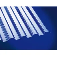 Gutta Polycarbonat Wellplatte Trapez 200 x 104 cm transparent