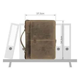 GREENBURRY Vintage Schreibmappe braun