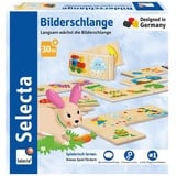 Selecta Schmidt Spiele 63024 Selecta, Bilderschlange, Legespiel aus Holz, 20 Teile