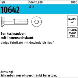 Hörger & Geßler Senkschraube ISO 10642 Innen-6kt M10x 30 A 2 Edelstahl M 10 x A 2 S Innensechskant