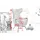 KAWOLA Ohrensessel LOTTE Cord 79 x 117 x 79 cm Smaragd mit Hocker