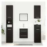 vidaXL Waschbeckenunterschrank Schwarz Eichen-Optik 38,5 x 41 x 48 cm