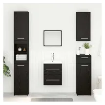 vidaXL Waschbeckenunterschrank Schwarz Eichen-Optik 38,5 x 41 x 48 cm