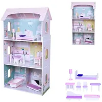 Moni Holzpuppenhaus Anna 4121 rosa