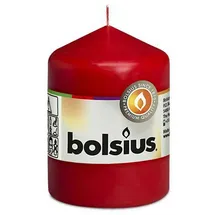 Bolsius Stumpenkerze 8 cm rot