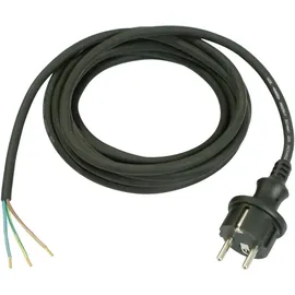 Weingärtner Anschlussleitung H07RN-F 2x1,0mm2 3m Konturenstecker schwarz WEINGÄRTNER